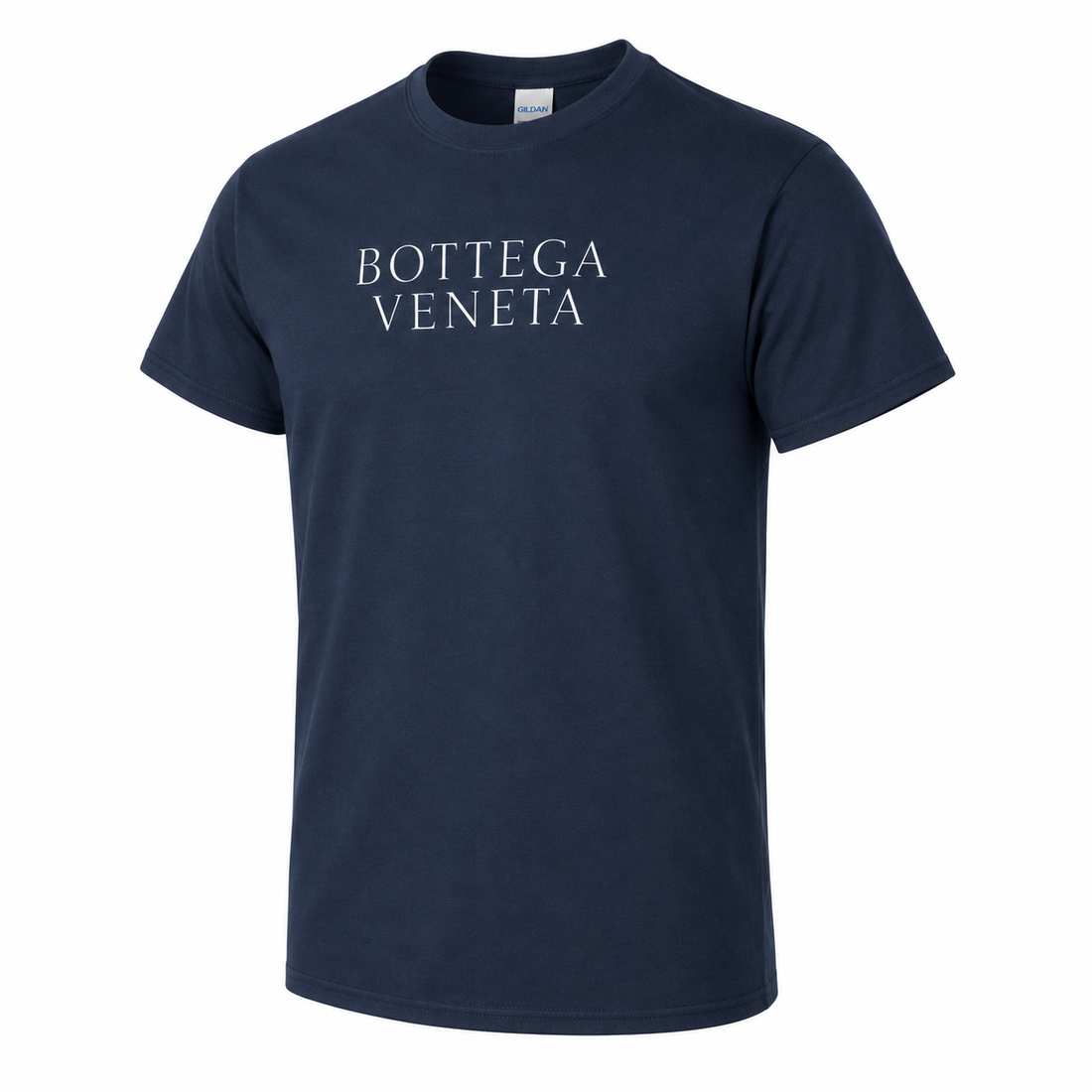 Men's Bottega Veneta Cotton T-Shirt | Color: Navy | Image 1