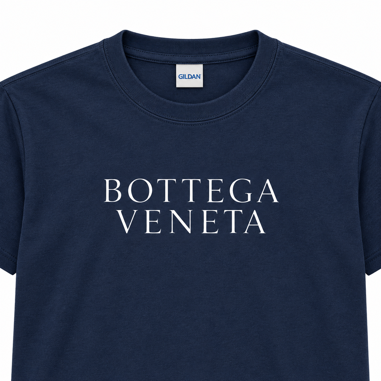 Men's Bottega Veneta Cotton T-Shirt | Color: Navy | Image 3