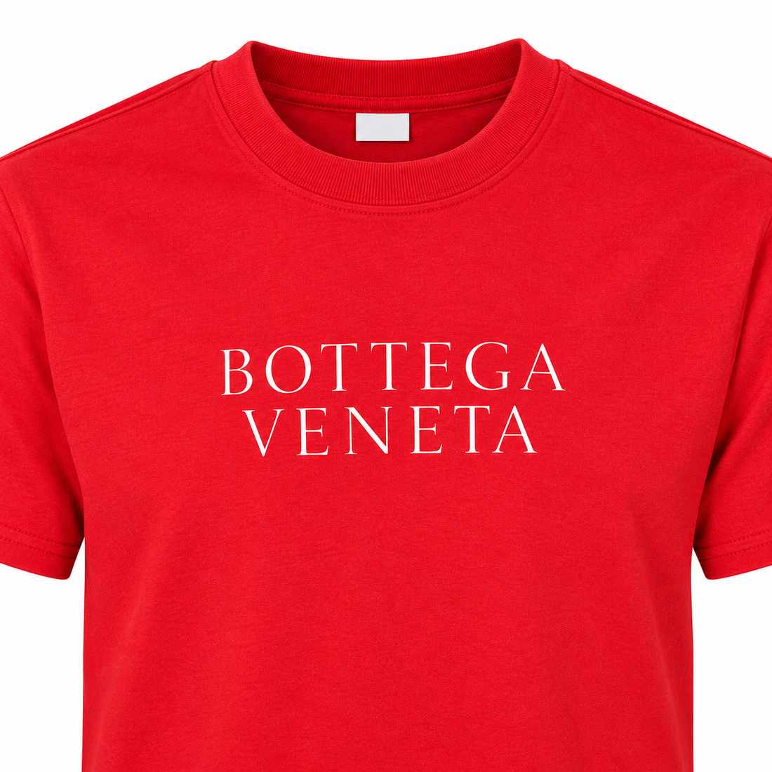 Men's Bottega Veneta Cotton T-Shirt | Color: Red | Image 3