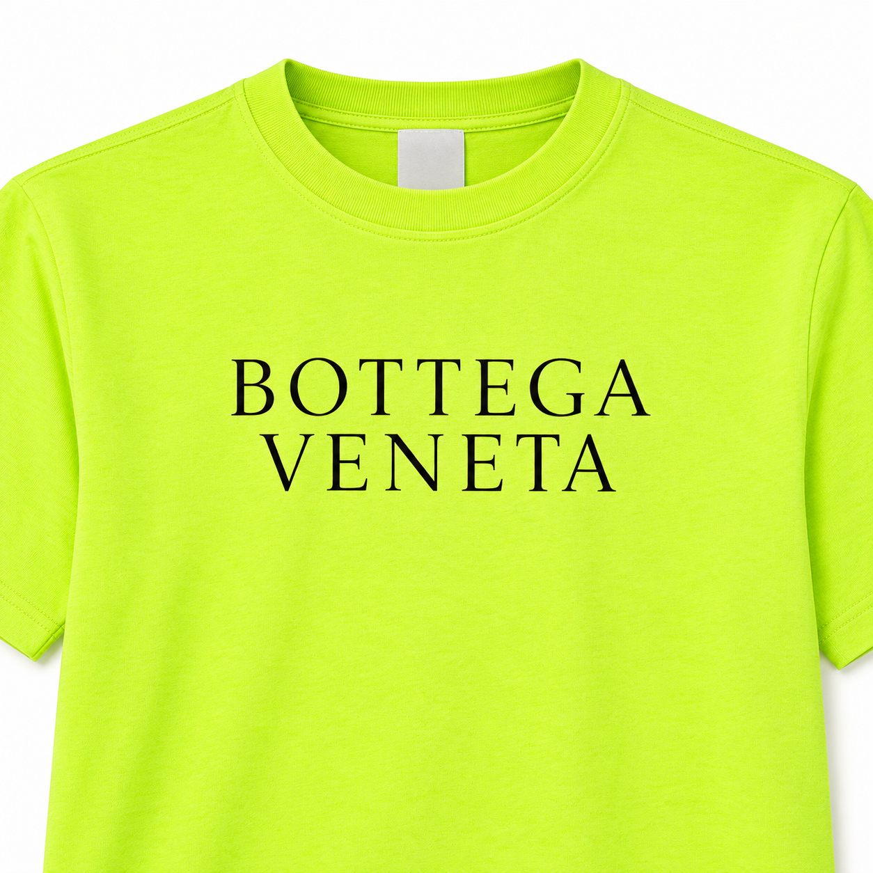 Men's Bottega Veneta Cotton T-Shirt | Color: Safety Green | Image 3