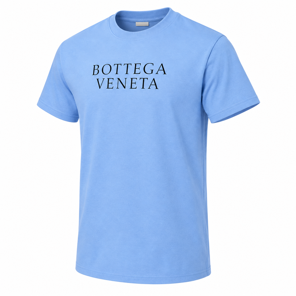 Men's Bottega Veneta Cotton T-Shirt | Color: Sky Blue | Image 1