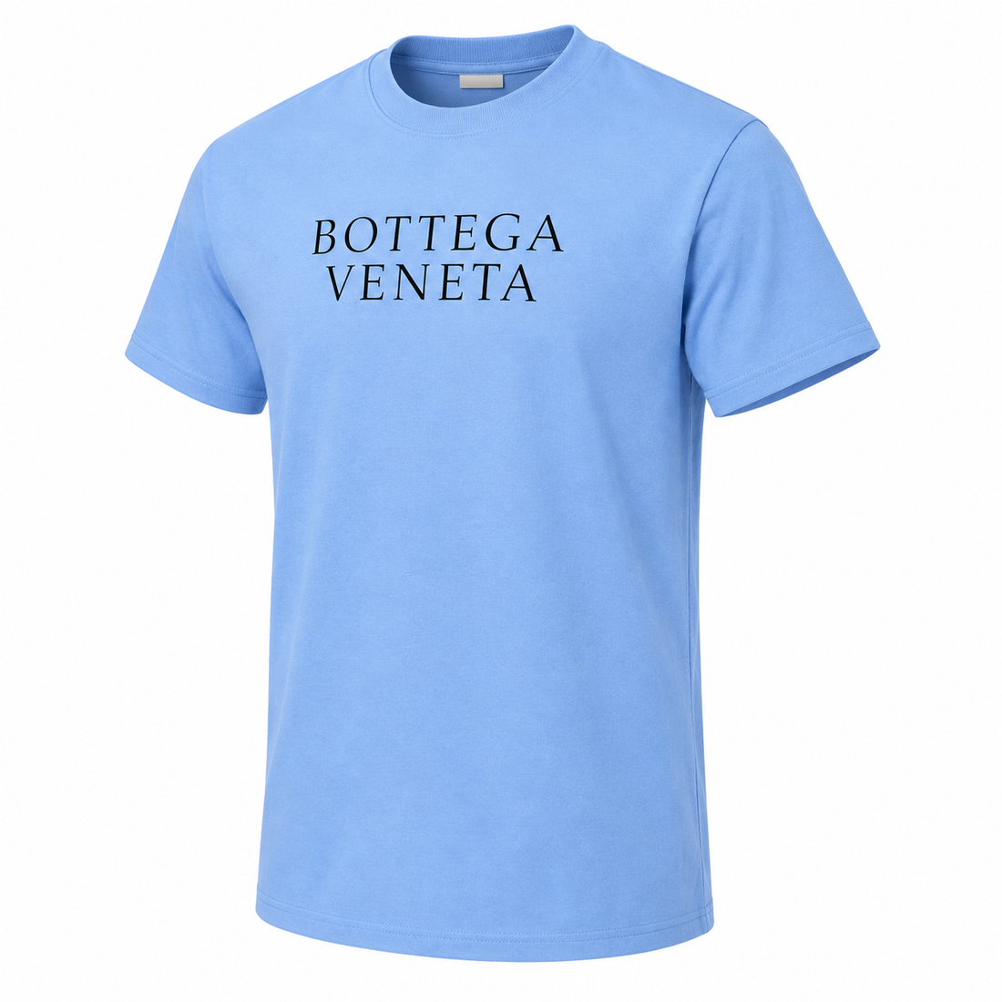 Men's Bottega Veneta Cotton T-Shirt | Color: Sky Blue | Image 1