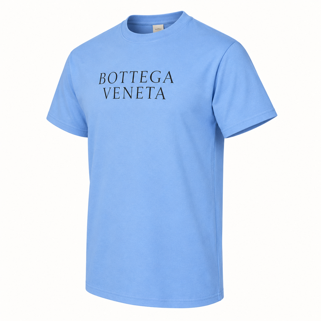 Men's Bottega Veneta Cotton T-Shirt | Color: Sky Blue | Image 4
