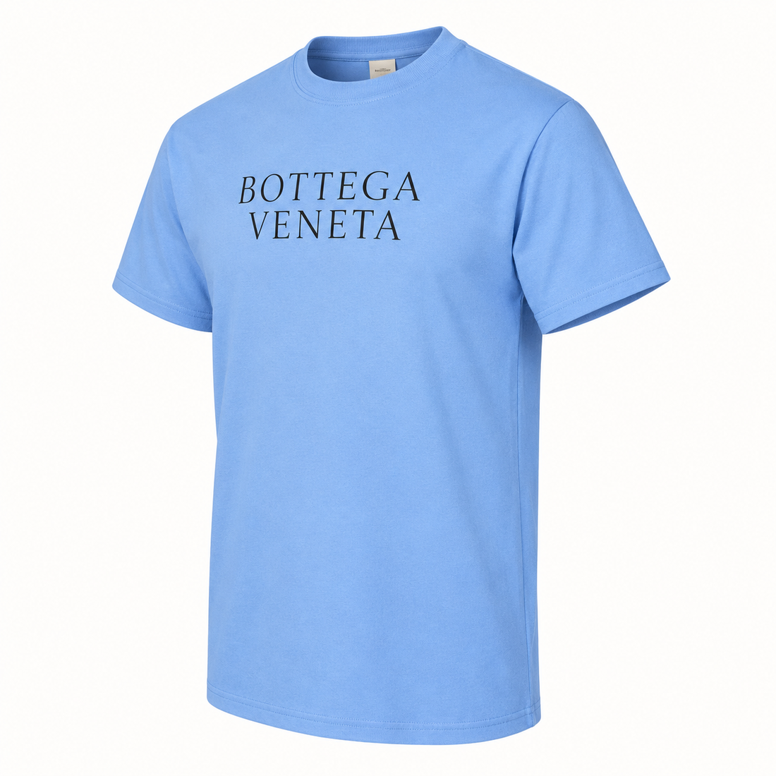 Men's Bottega Veneta Cotton T-Shirt | Color: Sky Blue | Image 4