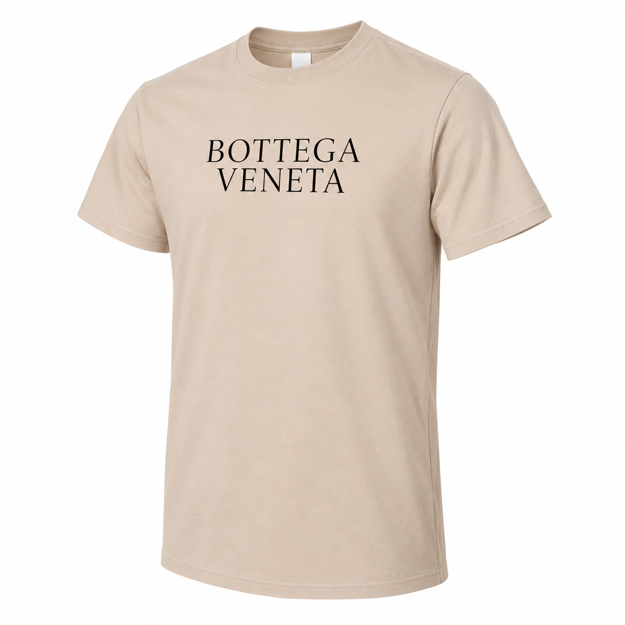 Men's Bottega Veneta Cotton T-Shirt | Color: Tan | Image 1