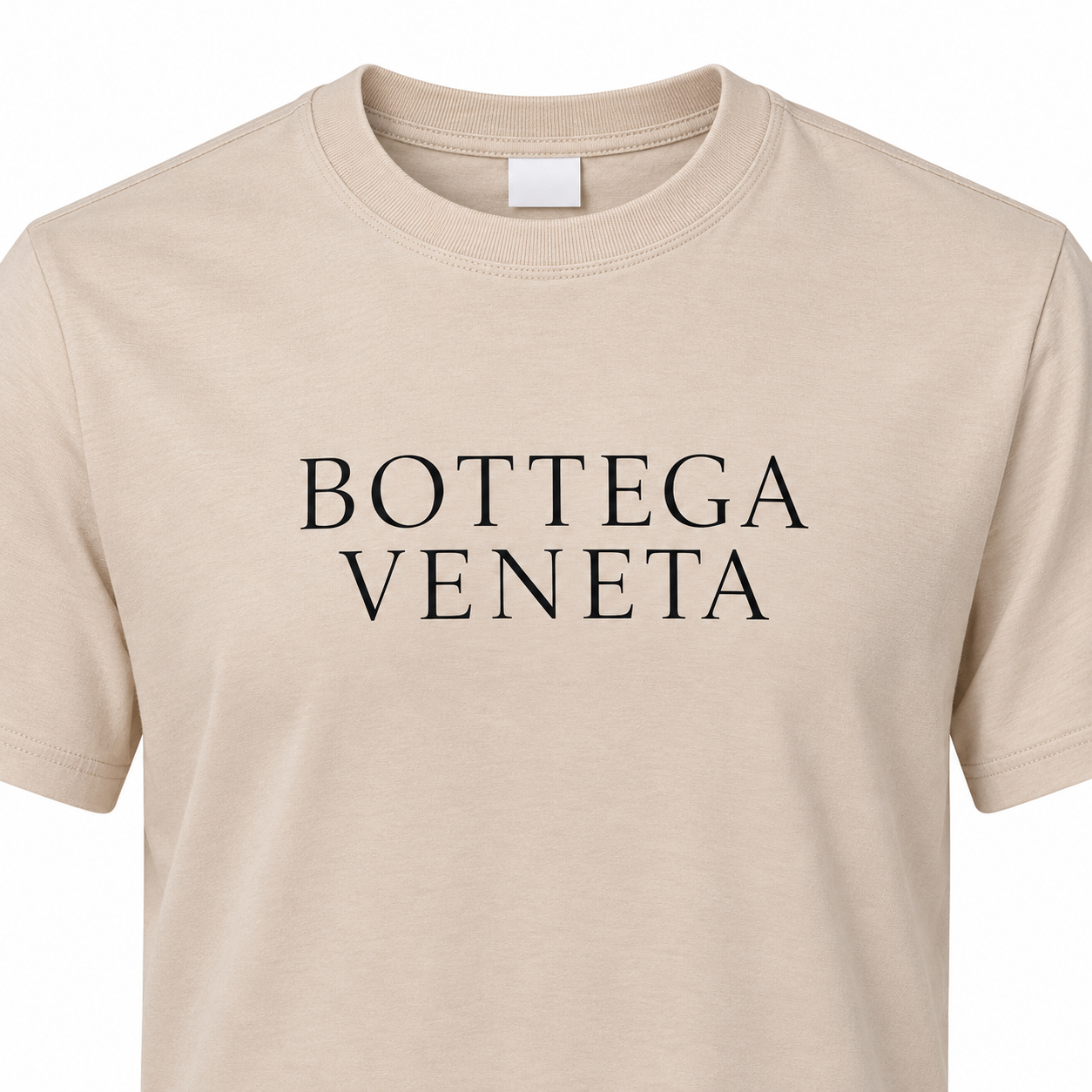 Men's Bottega Veneta Cotton T-Shirt | Color: Tan | Image 3