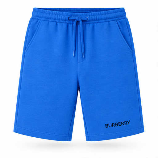 Men's Burberry Athletic Fleece Shorts | Color: Azure | Image 1