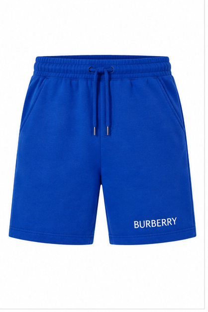 Men's Burberry Athletic Fleece Shorts | Color: Blue | Image 1