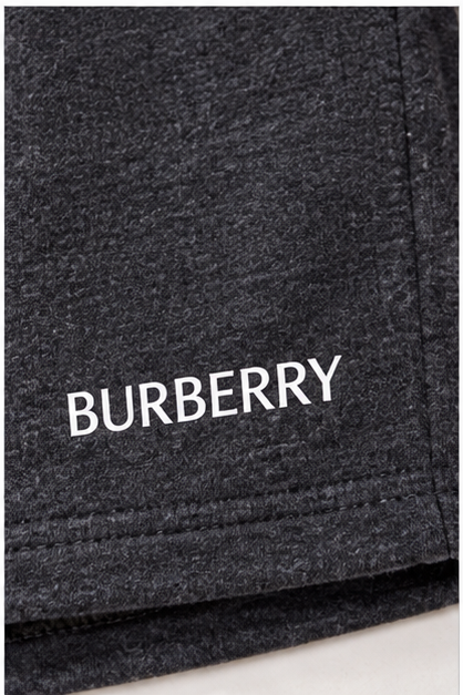 Men's Burberry Athletic Fleece Shorts | Color: Dark Heather | Image 5