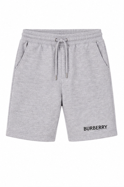 Men's Burberry Athletic Fleece Shorts | Color: Grey | Image 1