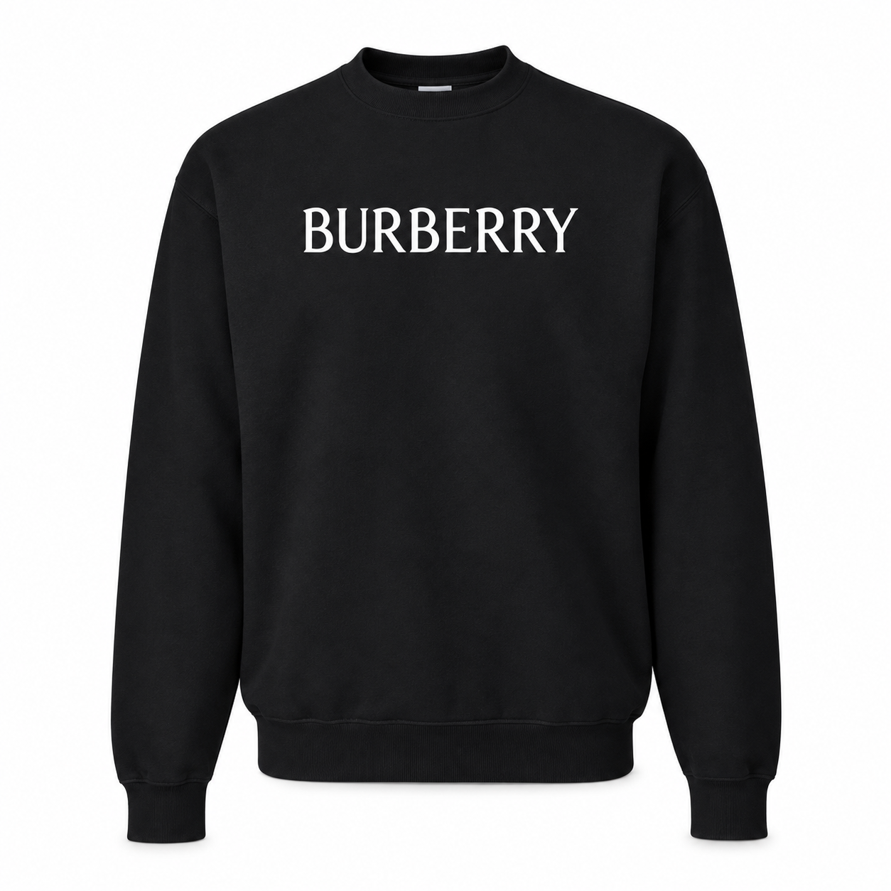 Men's Burberry Crewneck Sweatshirt | Color: Black | Image 1