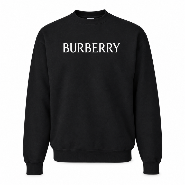 Men's Burberry Crewneck Sweatshirt | Color: Black | Image 1
