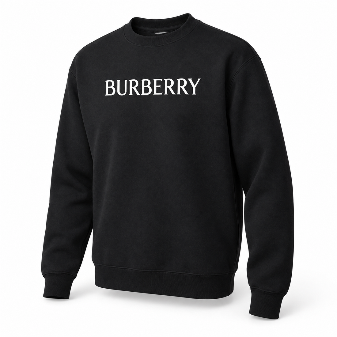 Men's Burberry Crewneck Sweatshirt | Color: Black | Image 3