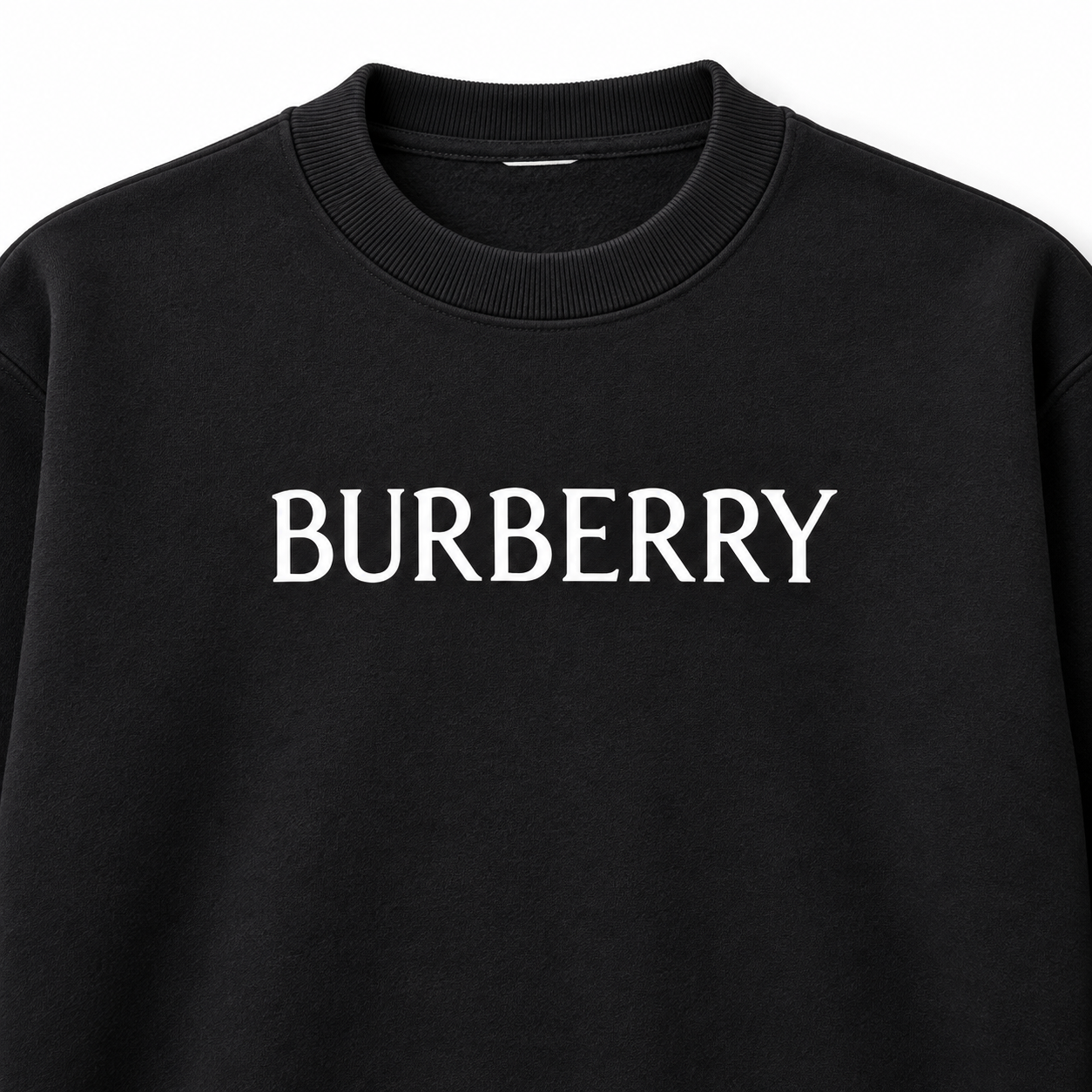 Men's Burberry Crewneck Sweatshirt | Color: Black | Image 4