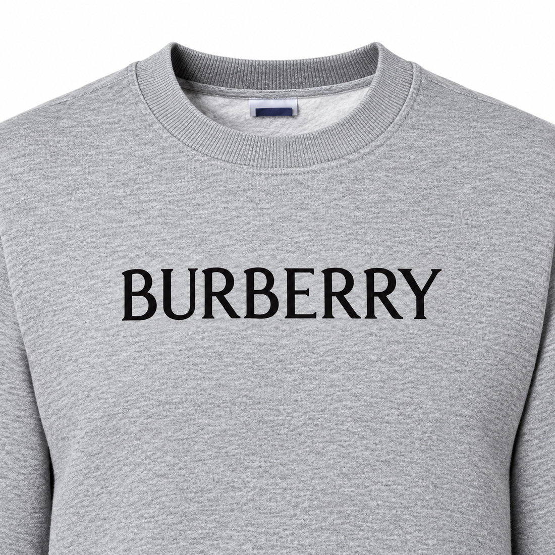 Men's Burberry Crewneck Sweatshirt | Color: Grey | Image 4