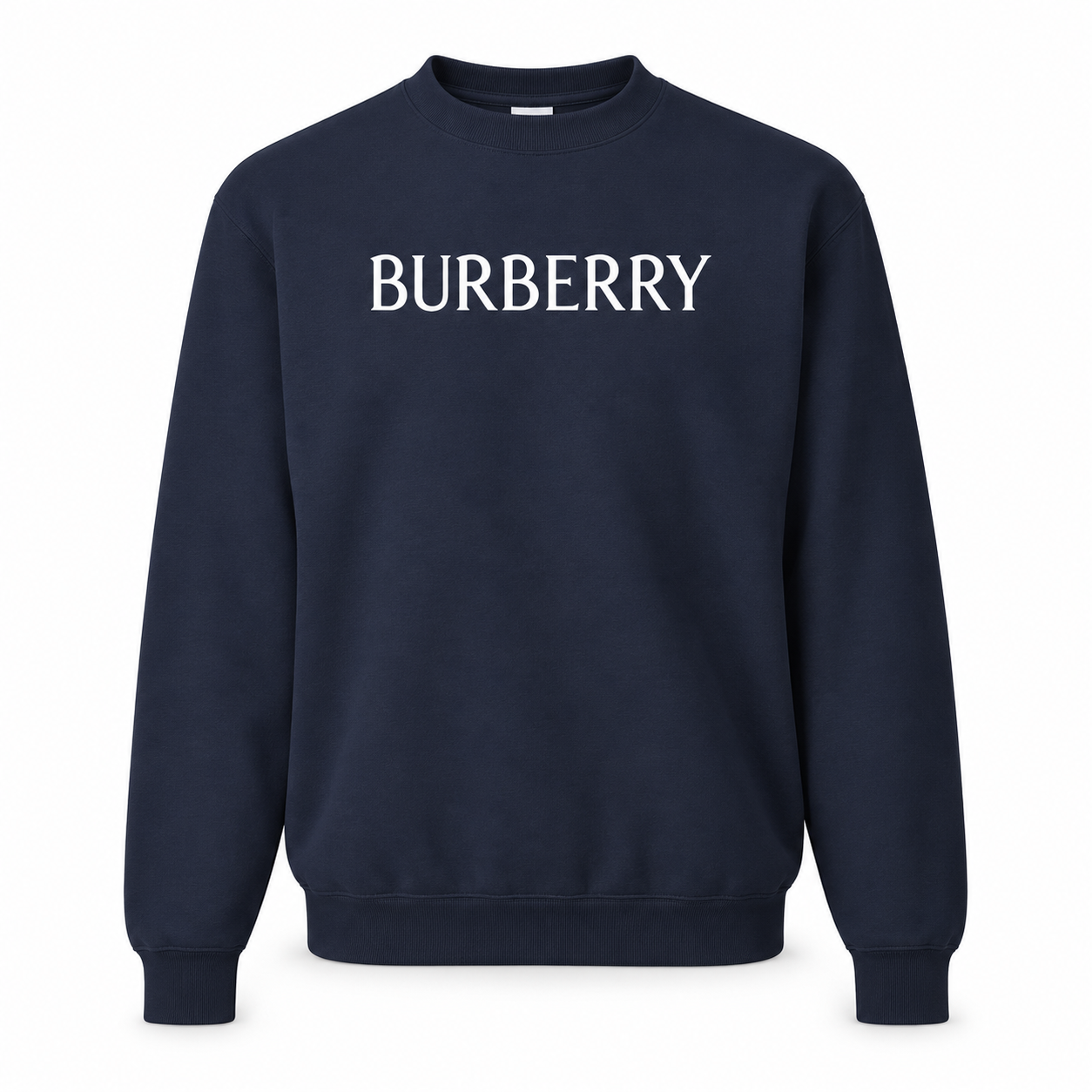 Men's Burberry Crewneck Sweatshirt | Color: Navy | Image 1