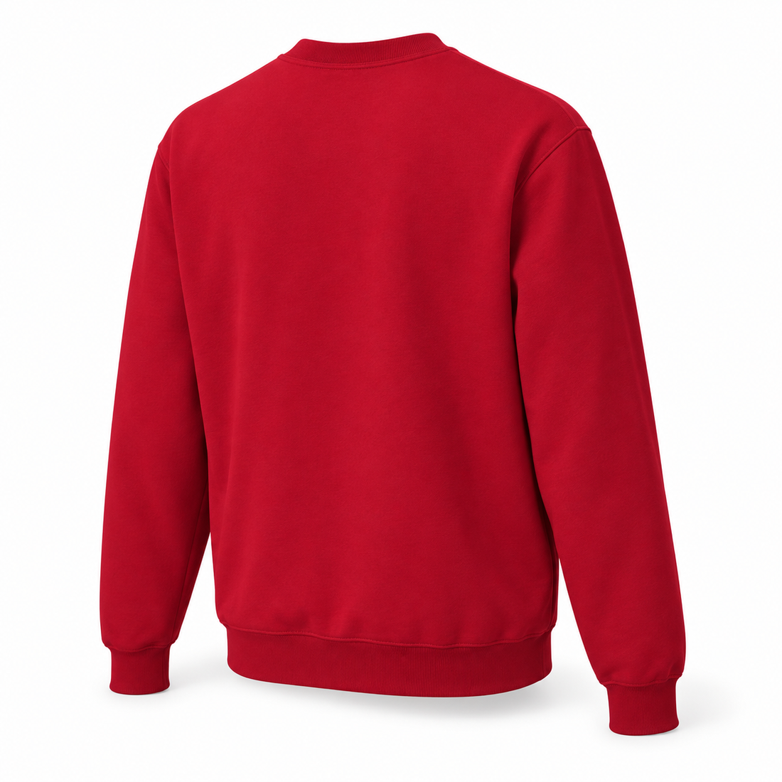 Men's Burberry Crewneck Sweatshirt | Color: Red | Image 5