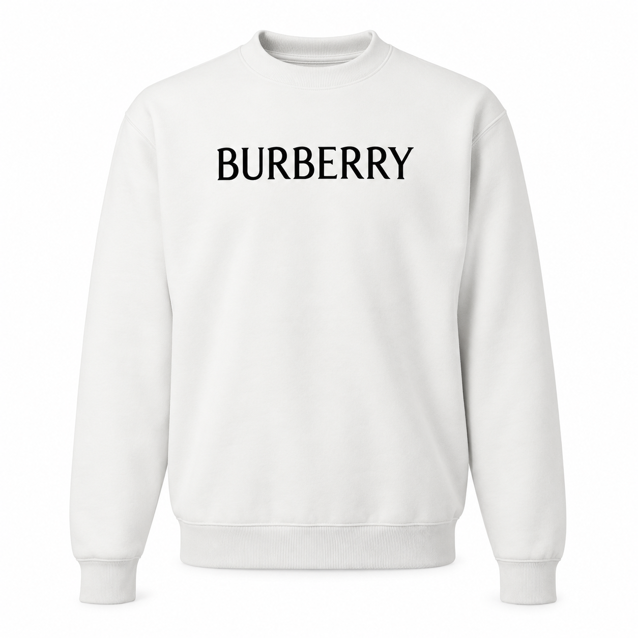 Men's Burberry Crewneck Sweatshirt | Color: White | Image 1