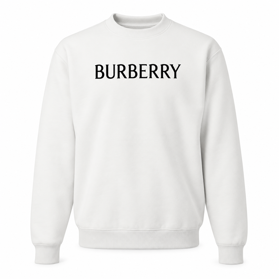 Men's Burberry Crewneck Sweatshirt | Color: White | Image 1