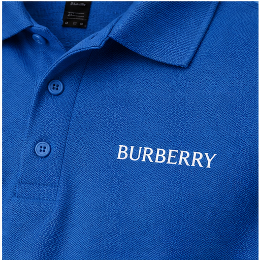 Men's Burberry Dry Blend Polo | Color: Blue | Image 5