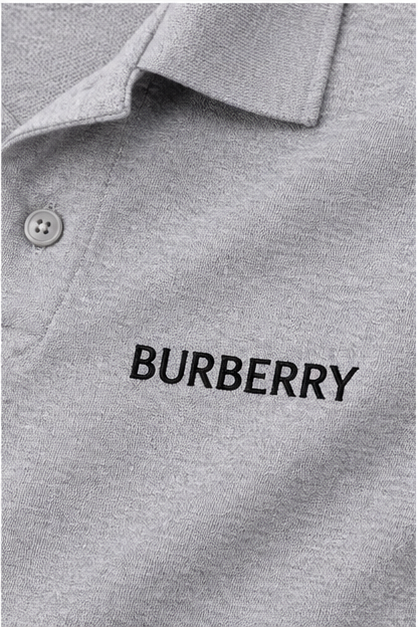 Men's Burberry Dry Blend Polo | Color: Grey | Image 5