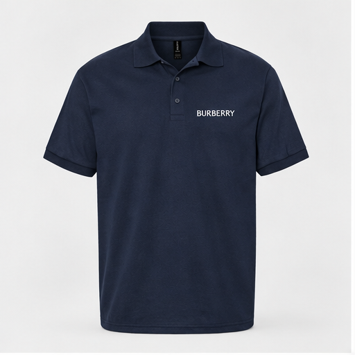Men's Burberry Dry Blend Polo | Color: Navy | Image 1