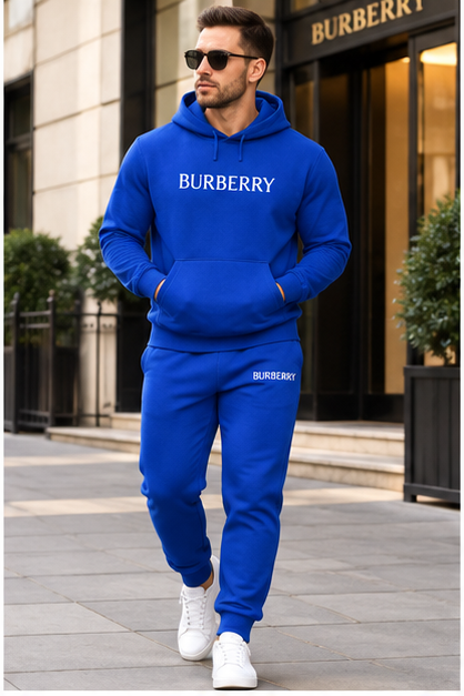 Men's Burberry Hoodie Joggers Set | Color: Blue | Image 2