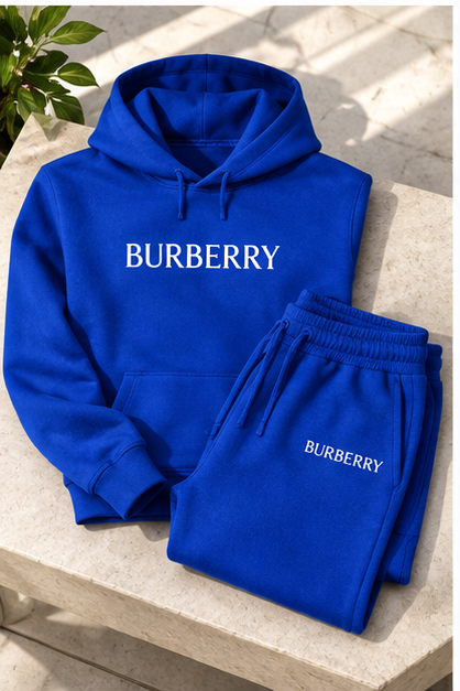 Men's Burberry Hoodie Joggers Set | Color: Blue | Image 4