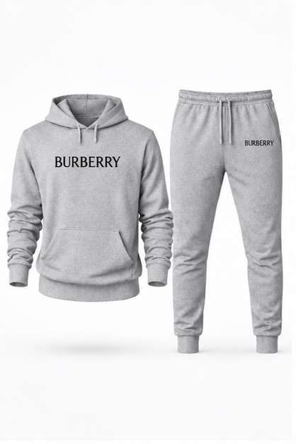 Men's Burberry Hoodie Joggers Set | Color: Grey | Image 1
