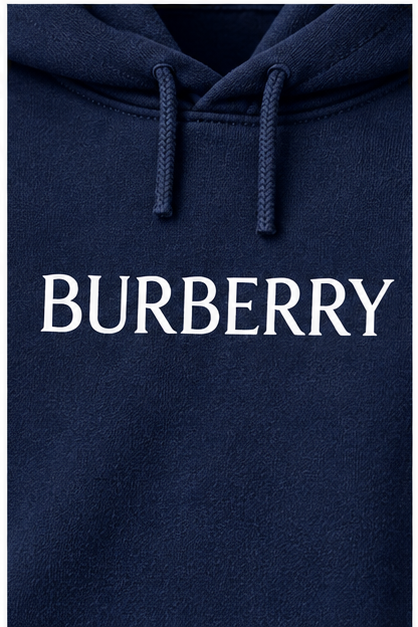 Men's Burberry Hoodie Joggers Set | Color: Navy | Image 5