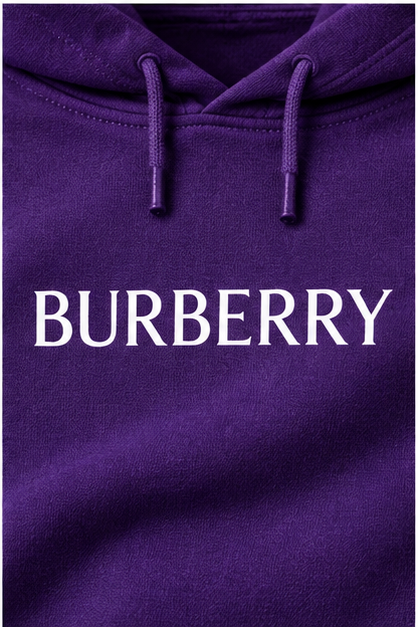 Men's Burberry Hoodie Joggers Set | Color: Purple | Image 5