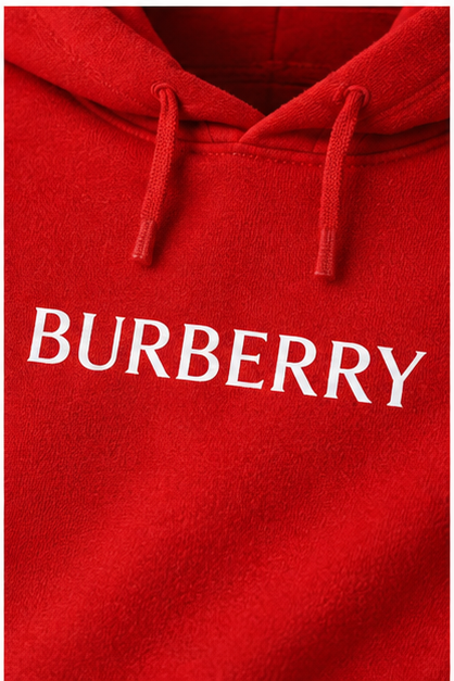 Men's Burberry Hoodie Joggers Set | Color: Red | Image 5