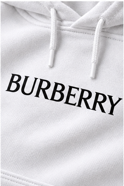 Men's Burberry Hoodie Joggers Set | Color: White | Image 5