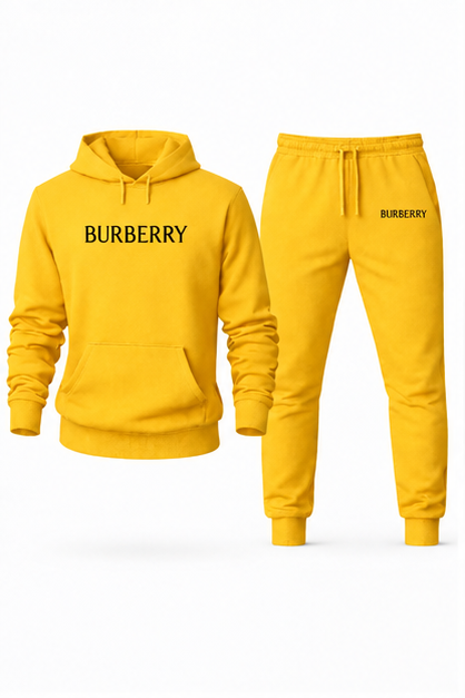 Men's Burberry Hoodie Joggers Set | Color: Yellow | Image 1