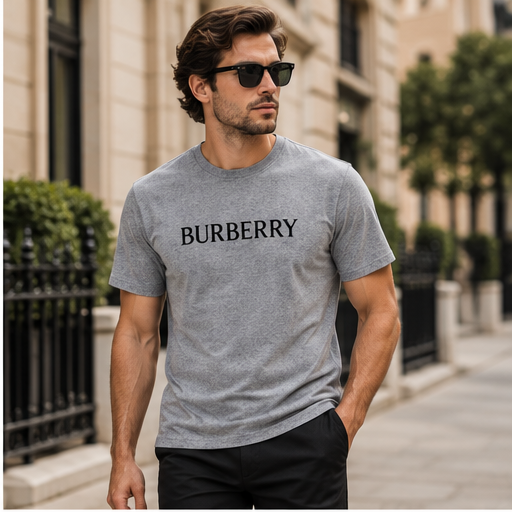 Men's Burberry Performance T-Shirt | Color: Grey | Image 3