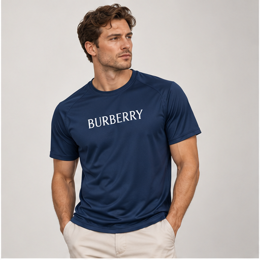 Men's Burberry Performance T-Shirt | Color: Navy | Image 2