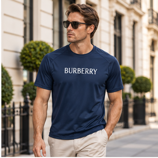 Men's Burberry Performance T-Shirt | Color: Navy | Image 3