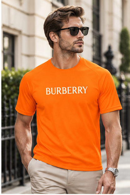Men's Burberry Performance T-Shirt | Color: Orange | Image 3