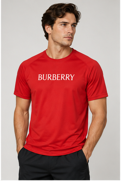 Men's Burberry Performance T-Shirt | Color: Red | Image 2