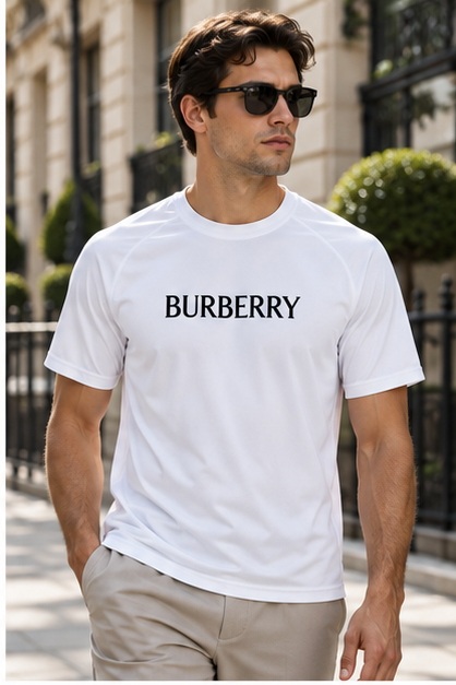Men's Burberry Performance T-Shirt | Color: White | Image 3