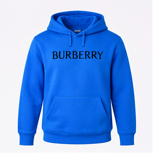 Men's Burberry Pullover Hoodie | Color: Azure | Image 1
