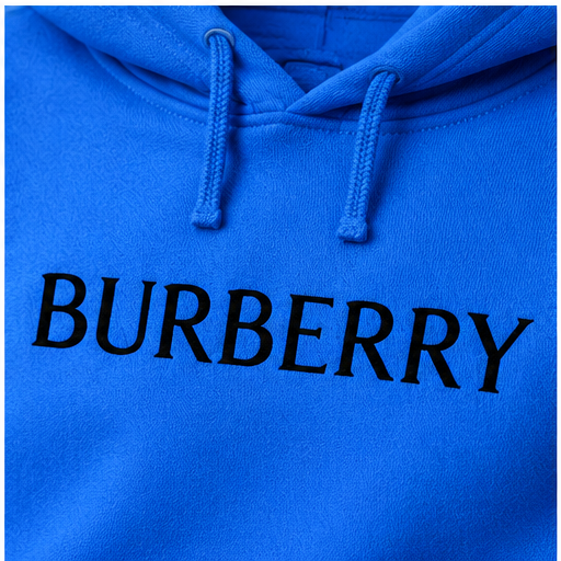 Men's Burberry Pullover Hoodie | Color: Azure | Image 5