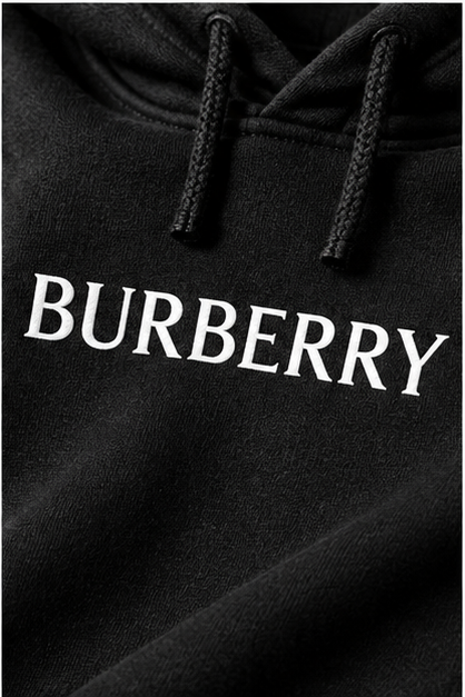 Men's Burberry Pullover Hoodie | Color: Black | Image 5
