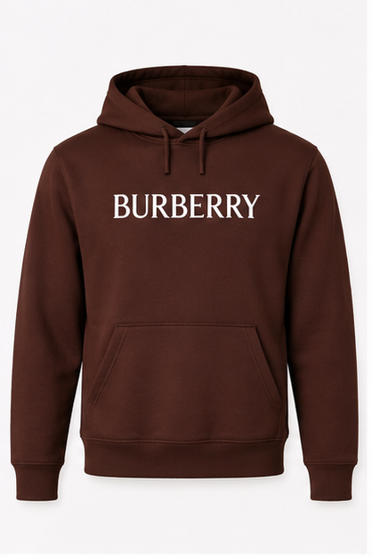 Men's Burberry Pullover Hoodie | Color: Brown | Image 1