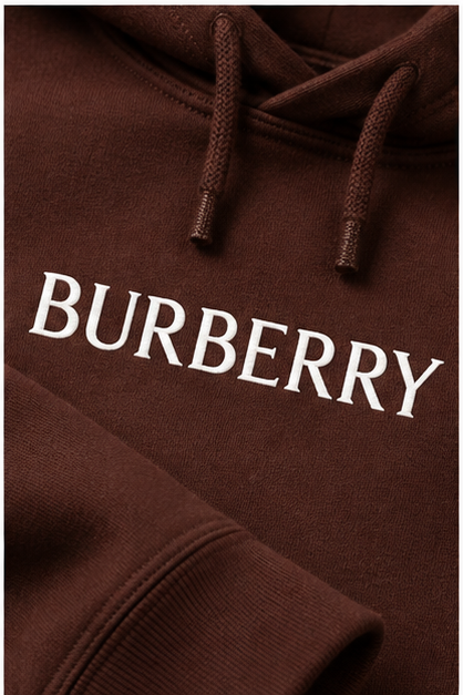 Men's Burberry Pullover Hoodie | Color: Brown | Image 5