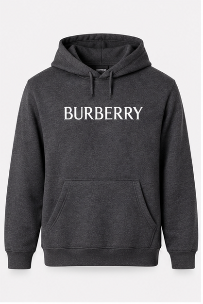 Men's Burberry Pullover Hoodie | Color: Dark Heather | Image 1