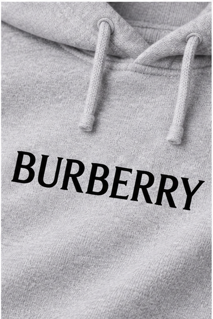 Men's Burberry Pullover Hoodie | Color: Grey | Image 5