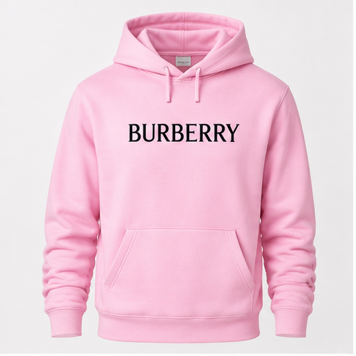 Men's Burberry Pullover Hoodie | Color: Light Pink | Image 1