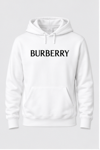 Men's Burberry Pullover Hoodie | Color: White | Image 1