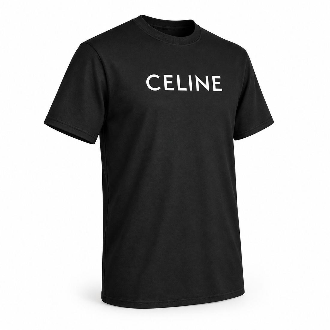 Men's Celine Cotton T-Shirt - Black - Image 4
